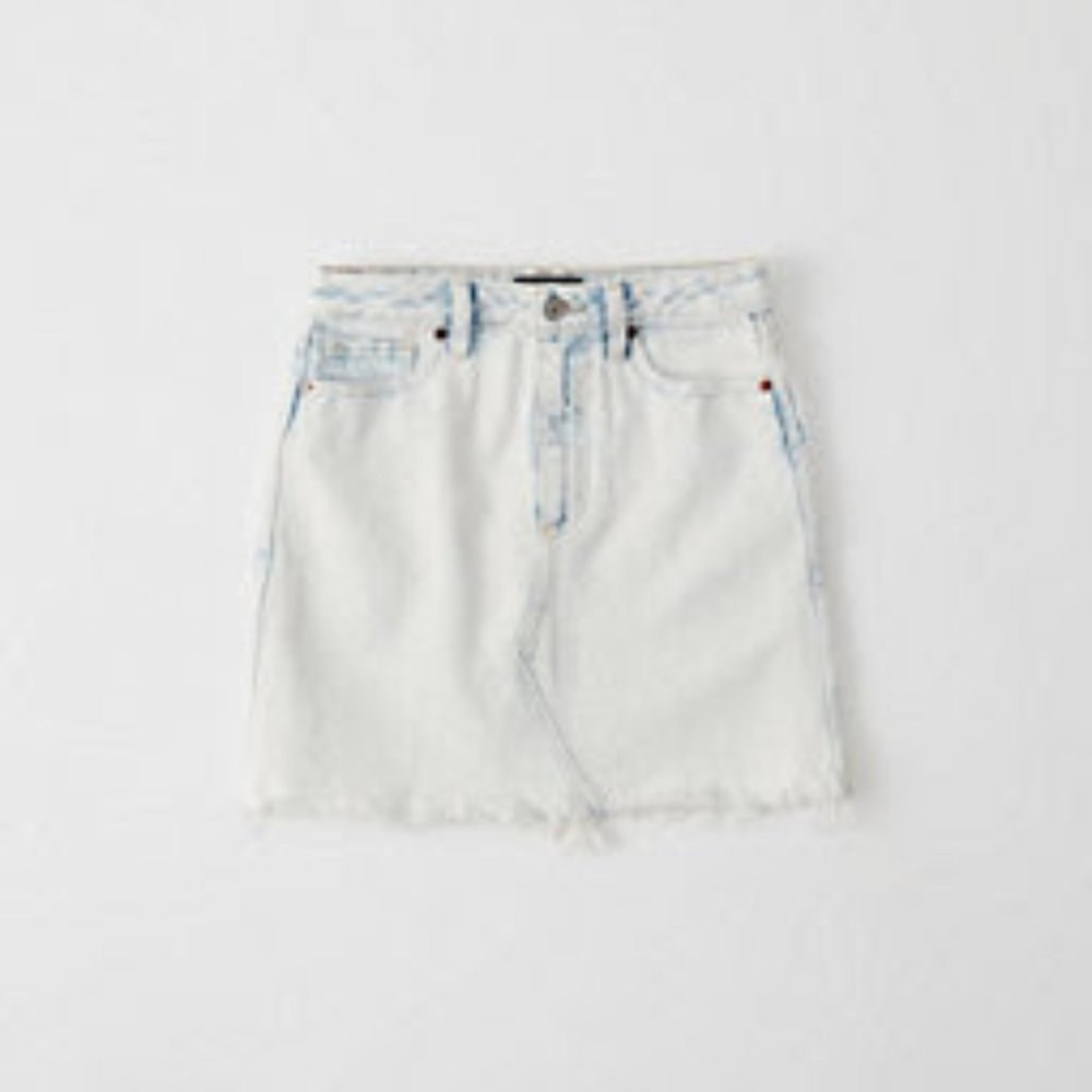 NWT Abercrombie & Fitch Acid Wash Denim Skirt